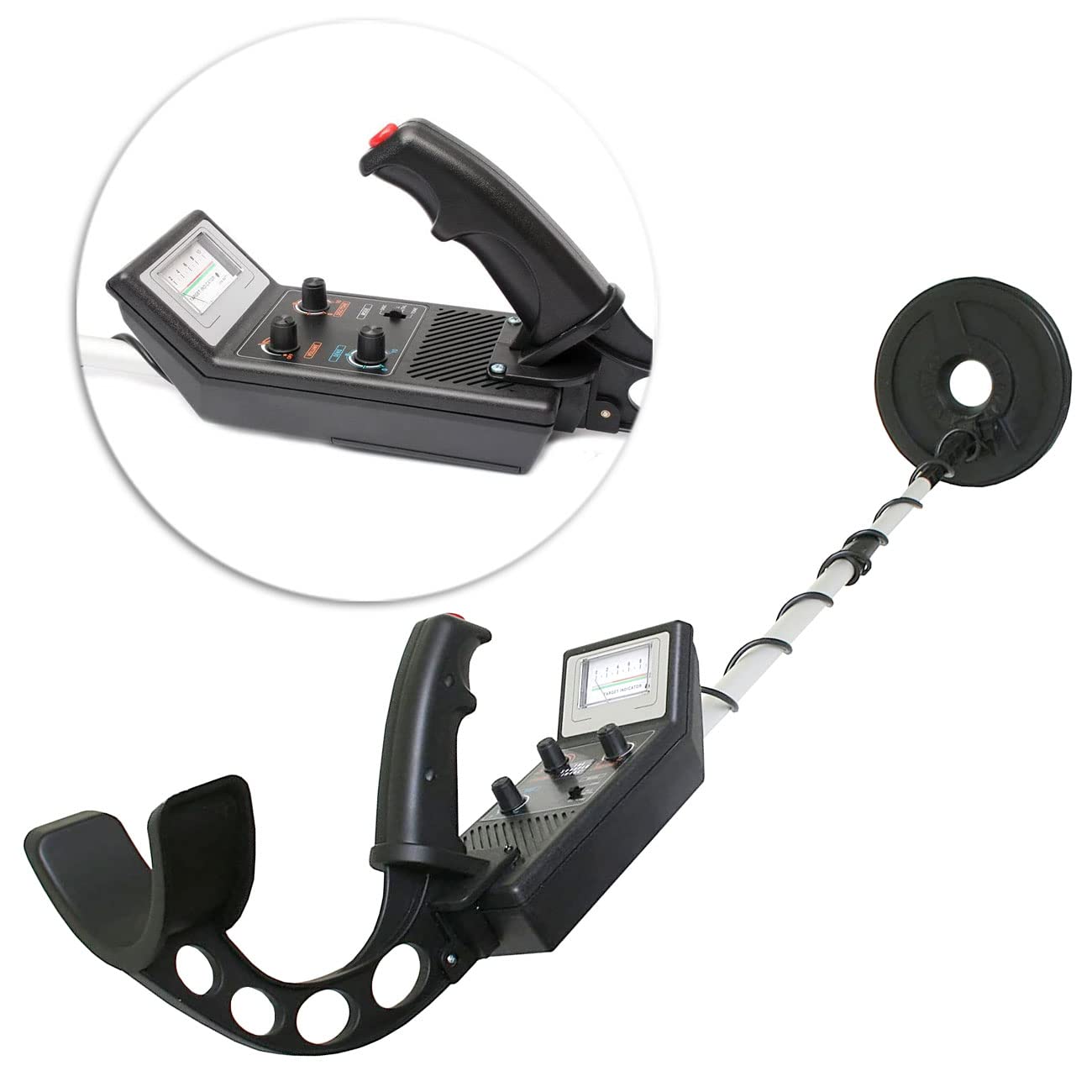 SuperEye S500 Metal Detector - Waterproof 8-inch Search Coil, 9